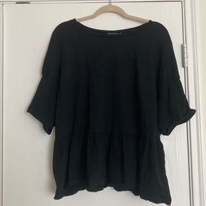 ASOS CURVE black peplum top